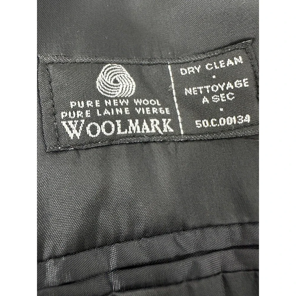 Ralph Lauren Blazer Mens Sport Coat Jacket 40R Gray Pinstripe 2 Button 100% Wool